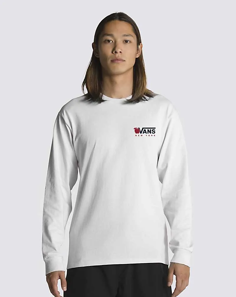 T Shirt Vans New York Market Long Sleeve Homme Blanche T shirt Vans Boutique Officielle